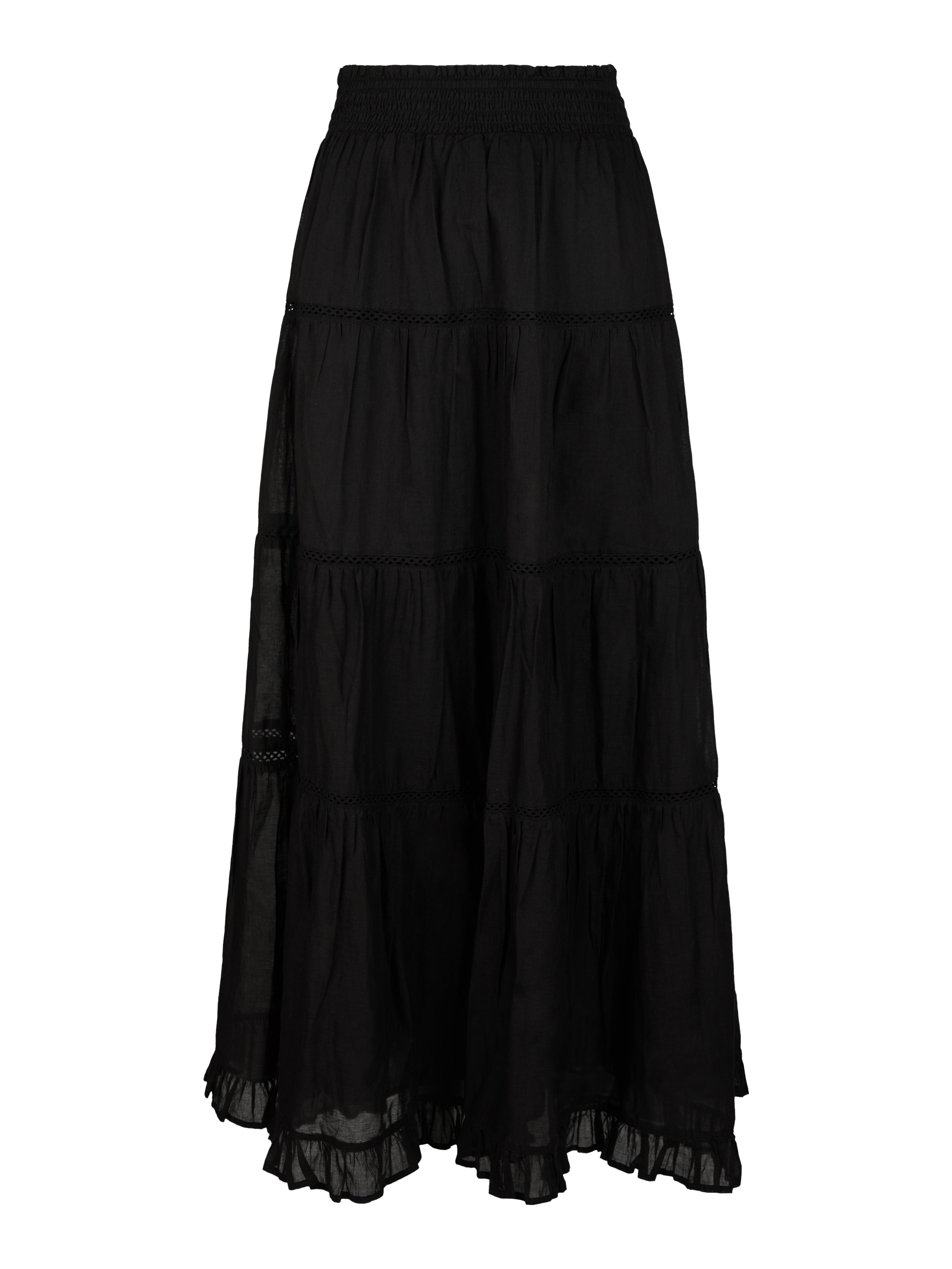 Miranda Voile nederdel - sort